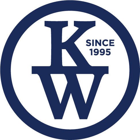 Logo featuring "KW" with "SINCE 1995" inside a circular design.