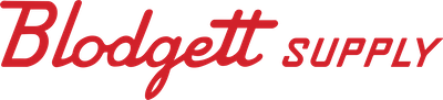 Logo of Blodgett Supply in red cursive and bold text.